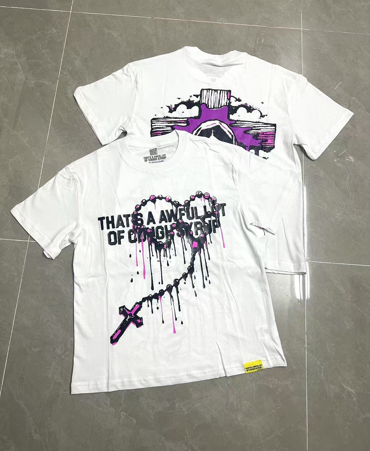 THAT'S A AWFUL LOT OF COUGH SYRUP Front & Back Graphic T-Shirt — context