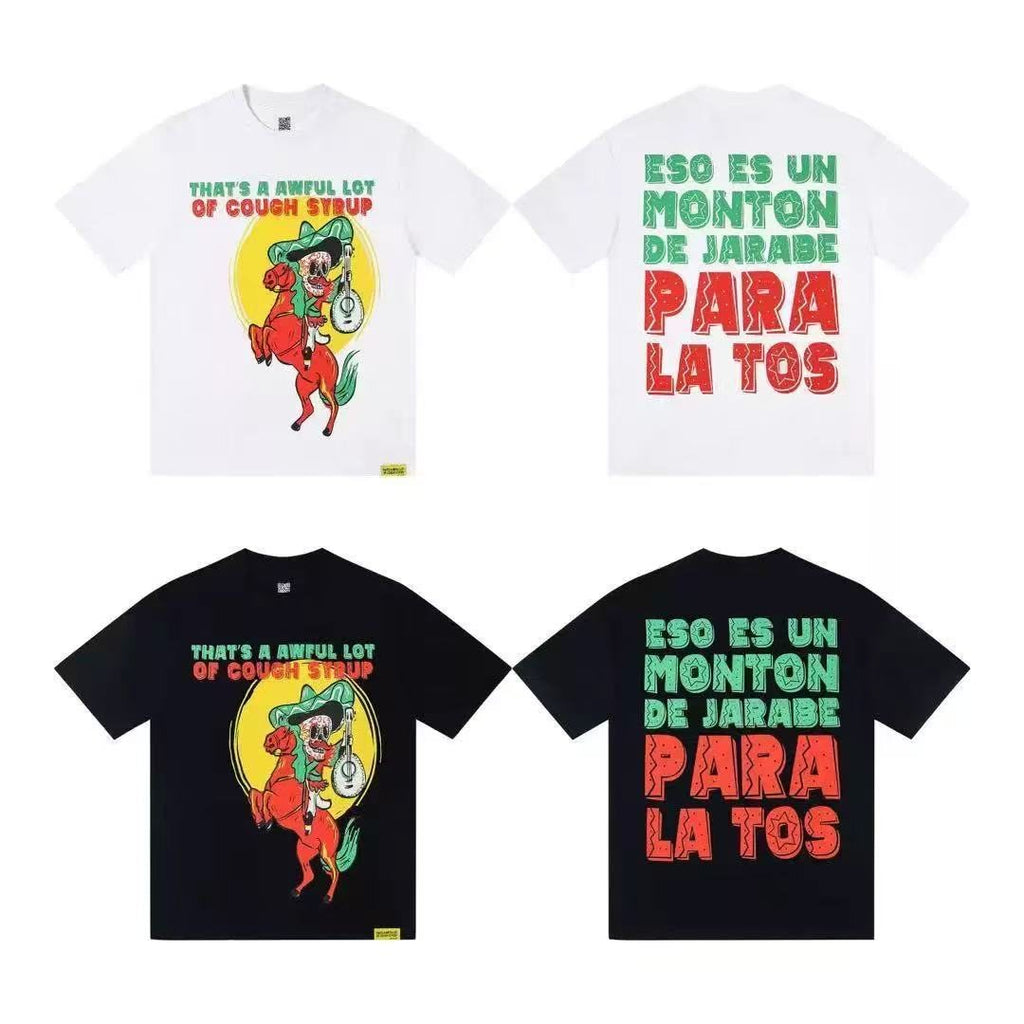 THAT'S A AWFUL LOT OF COUGH SYRUP Front & Back Graphic T-Shirt — comparison