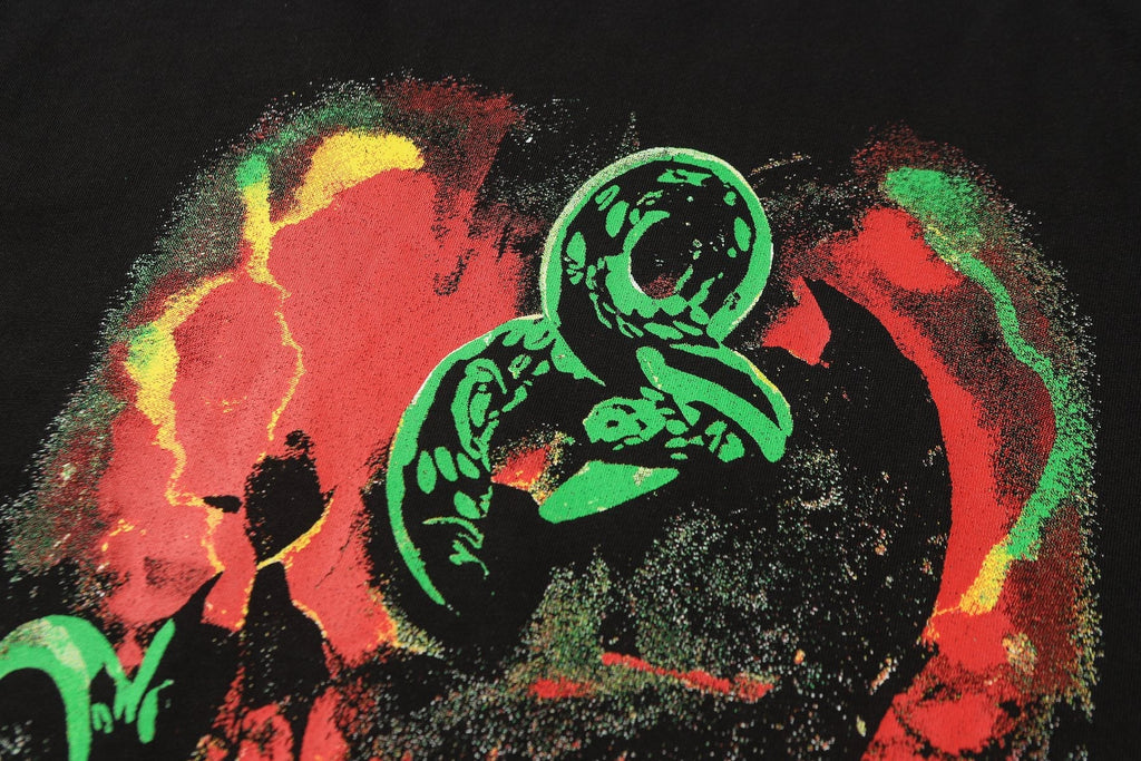 THAT'S A AWFUL LOT OF COUGH SYRUP Astronaut Slime Graphic T-Shirt — detail