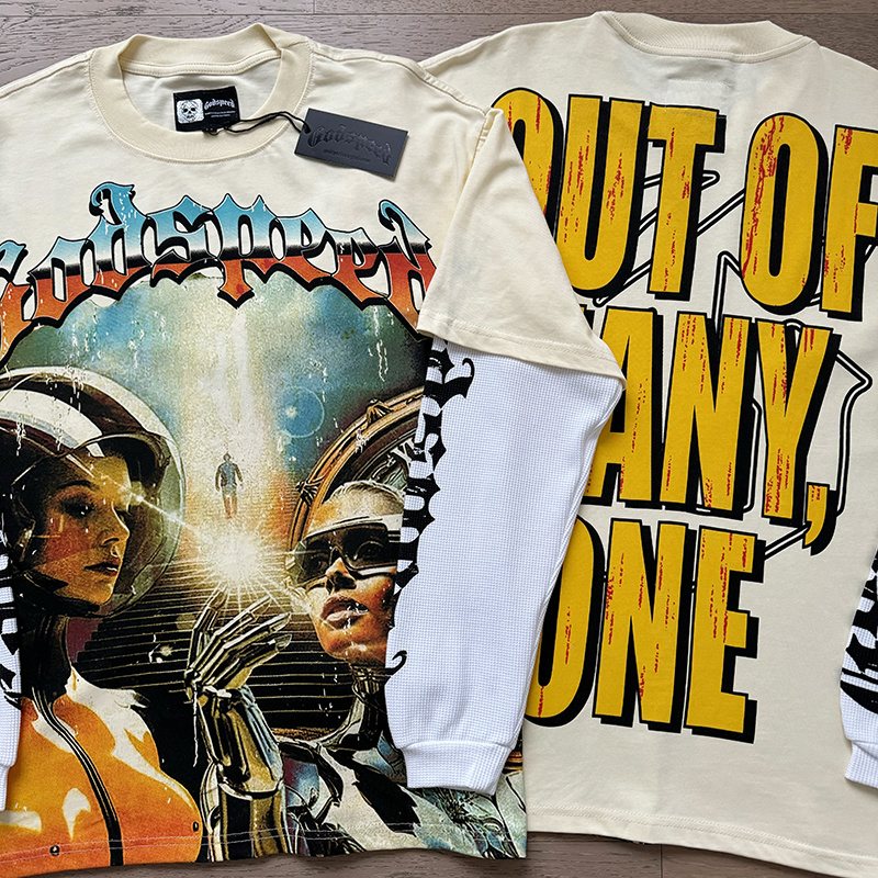 Godspeed Out of Many, One Layered-Look Long-Sleeve T-Shirt — context