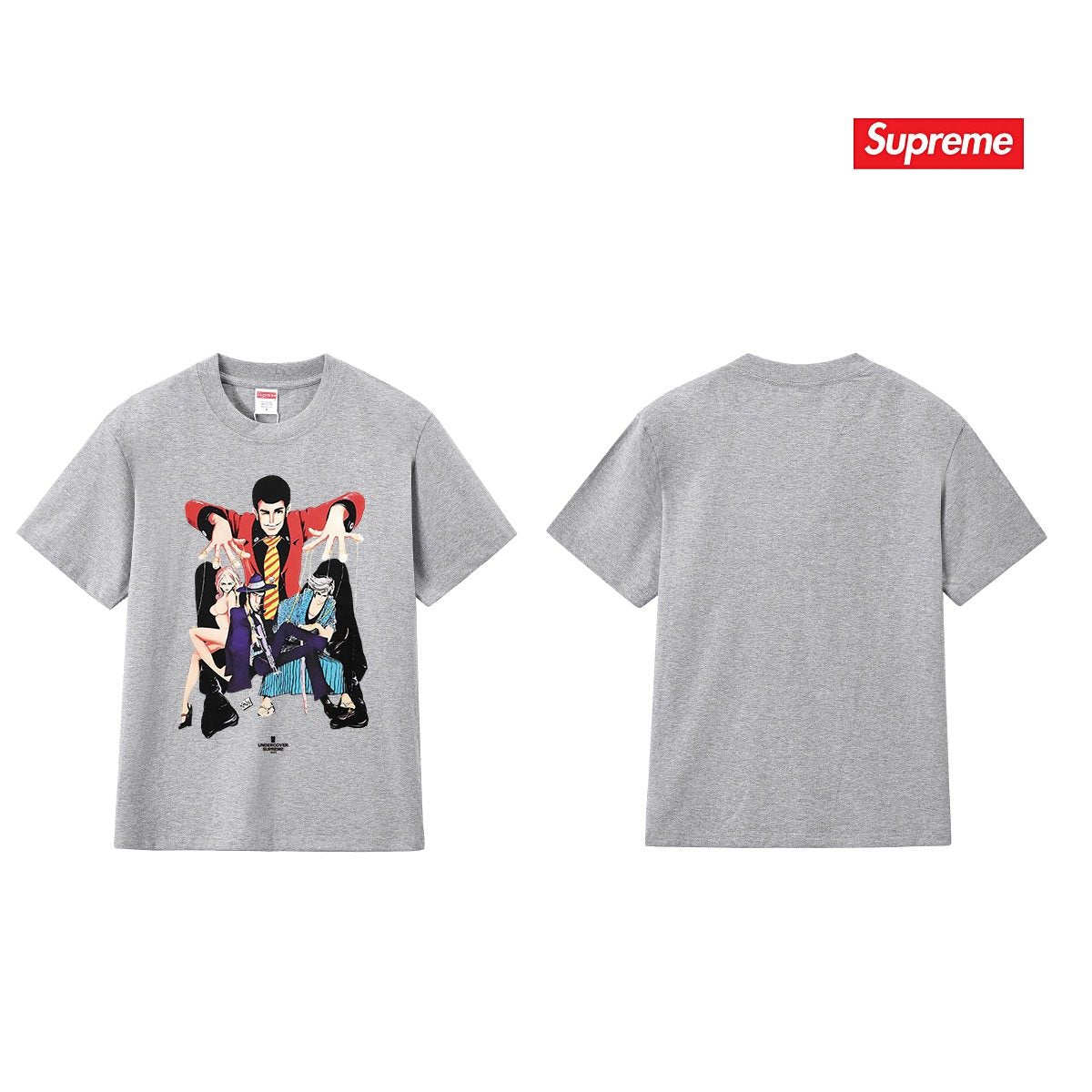 Supreme Anime Character Graphic T-Shirt — back