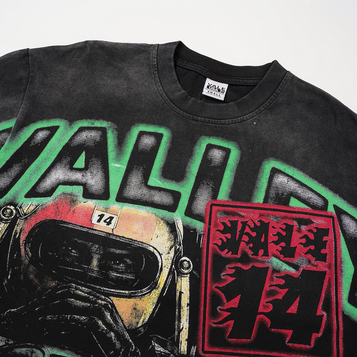 VALLEY 14 Racing Car Graphic T-Shirt — detail