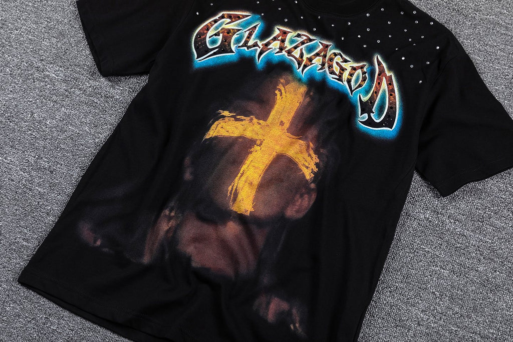 GLAZAGOD Blessed in the Vision Graphic T-Shirt — front