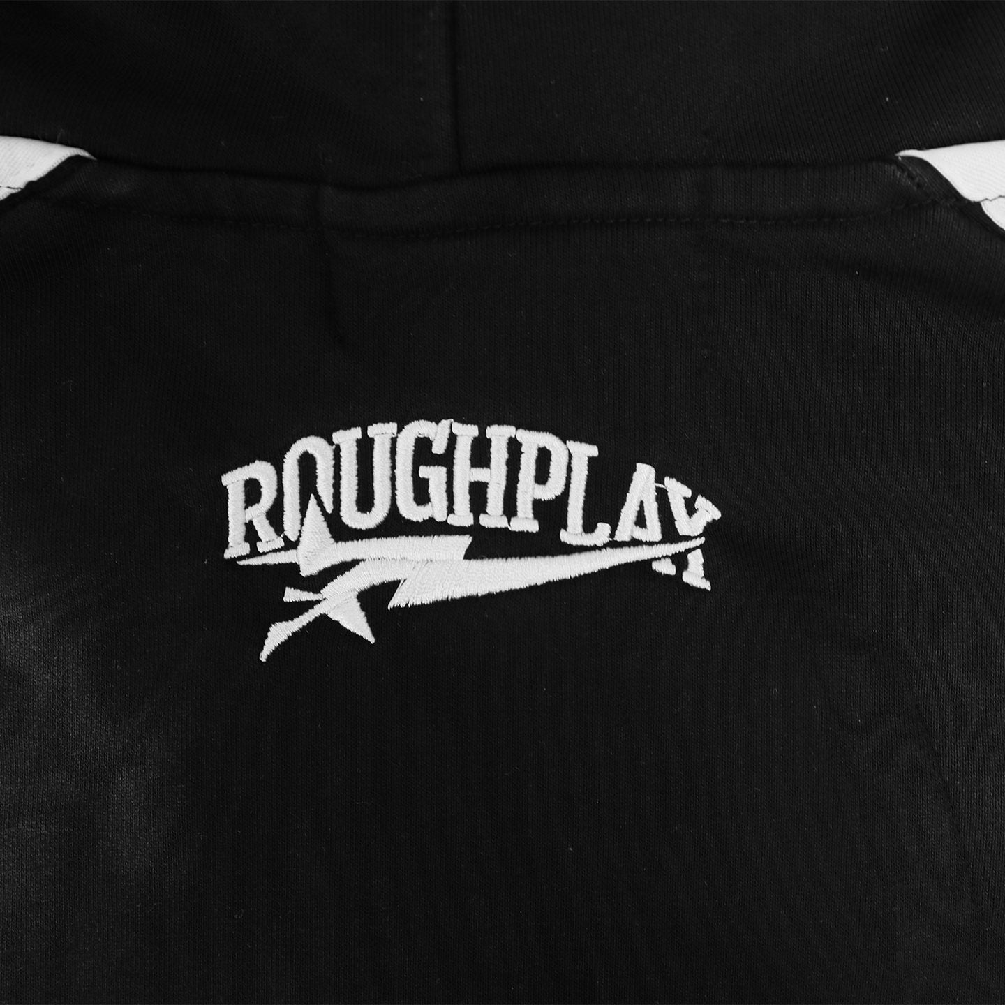 Rough Play Studded Stripe Full-Zip Hoodie — detail