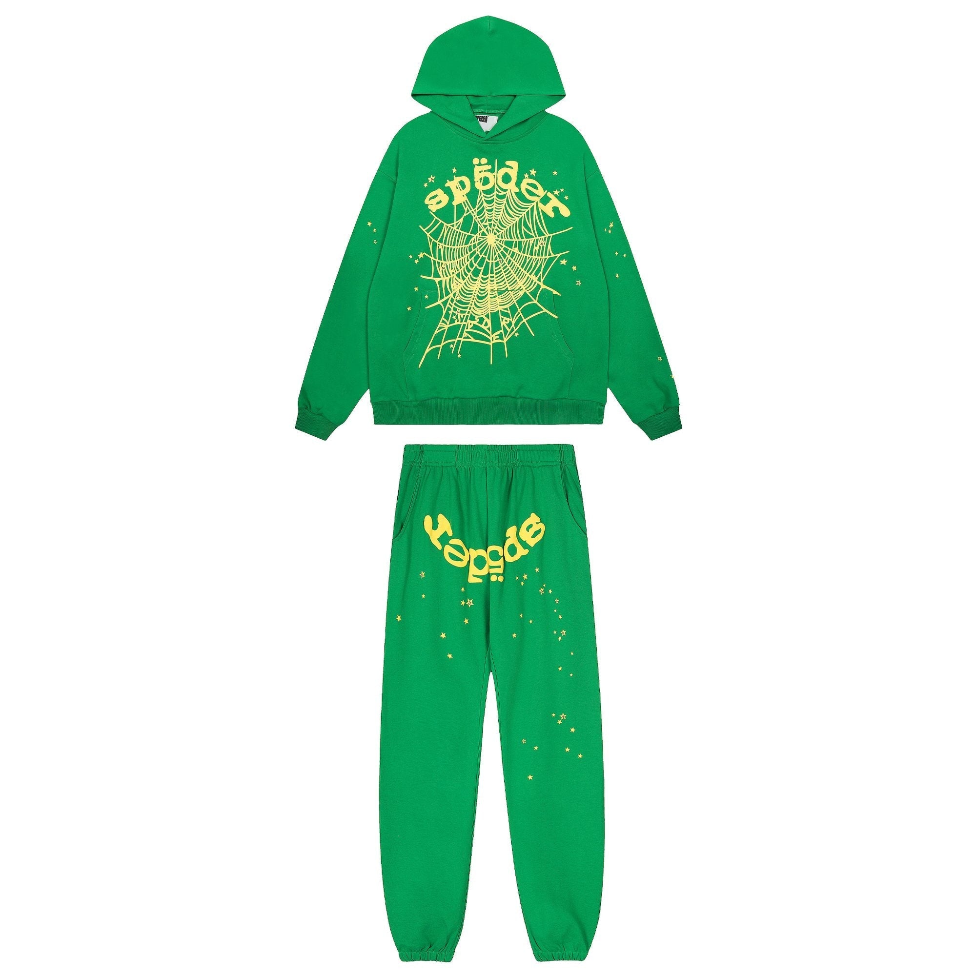 Sp5der Spiderweb Graphic Hoodie & Sweatpants Set — hero