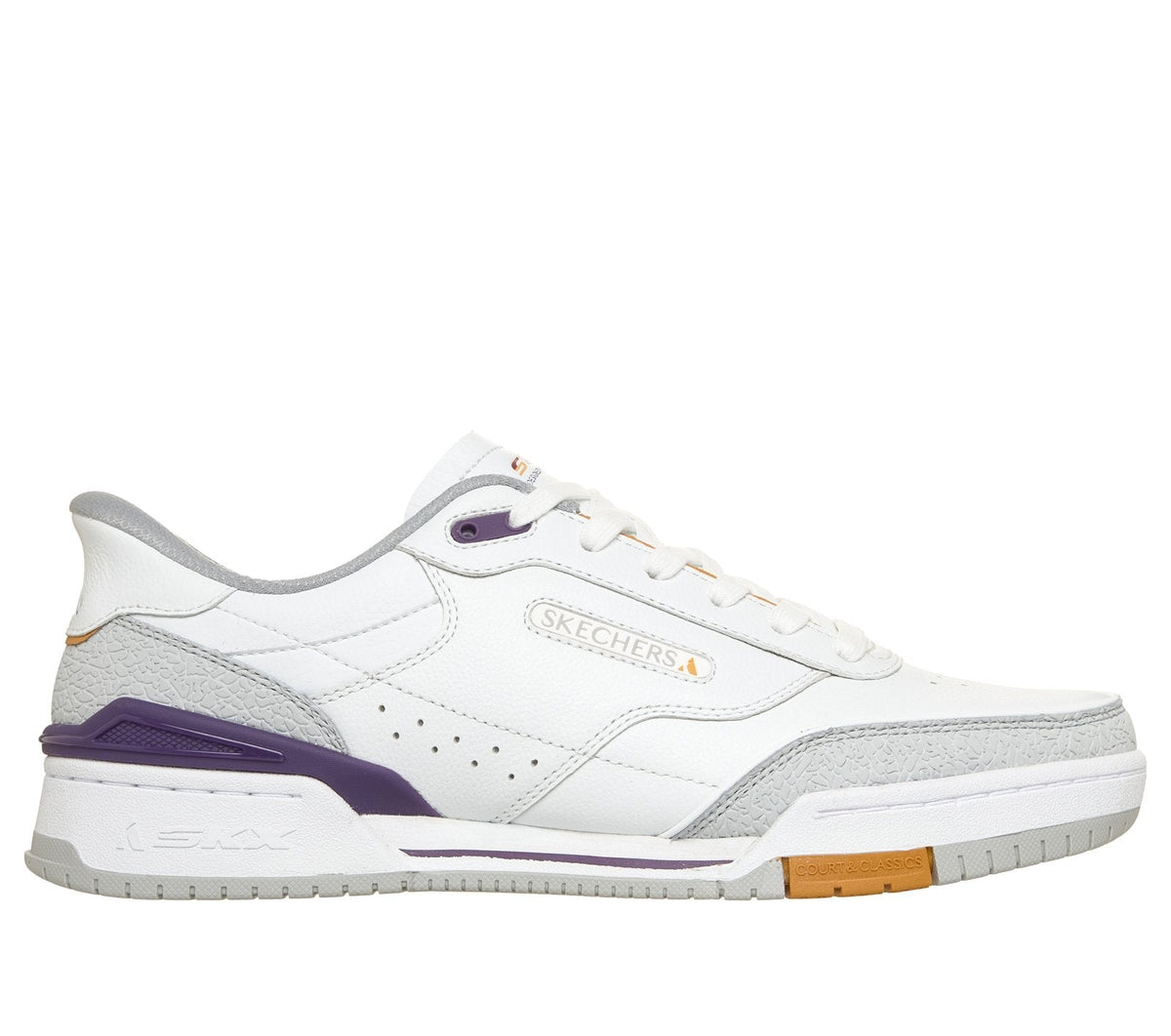 Skechers Slip-ins: Recoil - Laykes, WHITE / PURPLE