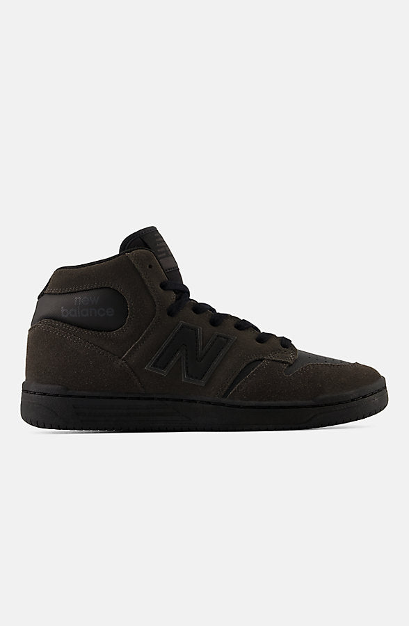 New Balance Men's Numeric 480 High Skateboarding Shoes - Black Cement/Black