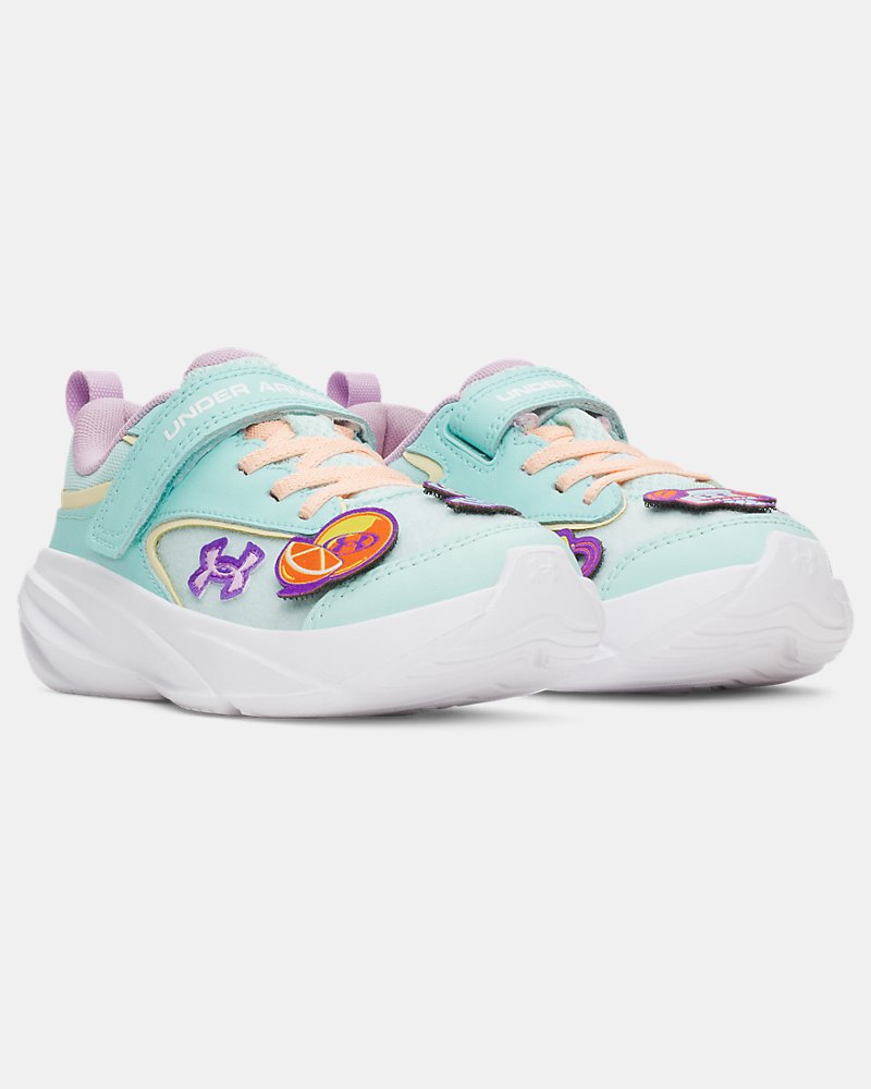 UA Surge 5 Patches Girls' Pre-School Running Shoes | Under Armour