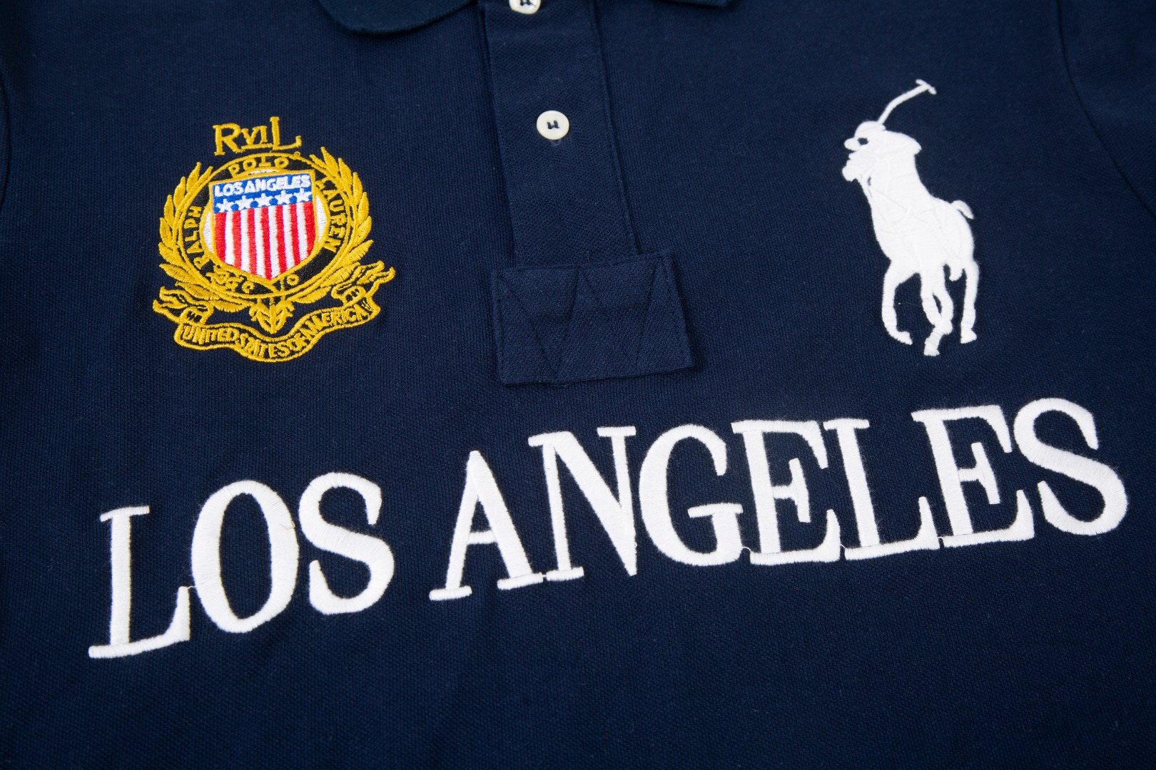 Test2-Ralph Lauren Los Angeles Graphic Polo Shirt — detail